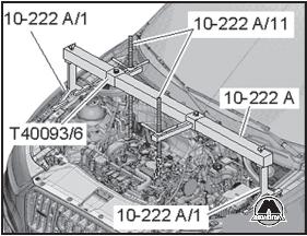 Снятие и установка опоры двигателя Audi Q3