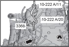 Снятие и установка опоры двигателя Audi Q3
