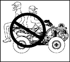 Перевозка пассажира на заднем багажнике Baltmotors ATV 500 MAX