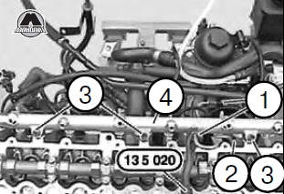 снятие и установка головки блока цилиндров BMW X5