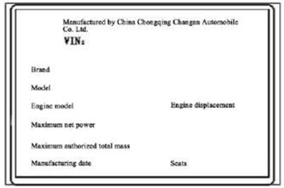Идентификация автомобиля Changan CS55 PLUS c 2021 года