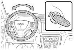 Регулировка положения рулевого колеса Chery Tiggo 3