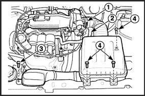Снятие узла воздухоочистителя Chevrolet Matiz