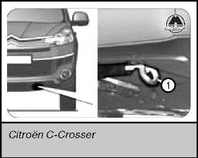 Буксировка автомобиля Citroen C Crosser