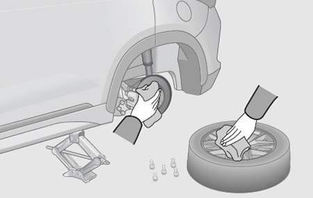 Замена колеса EXEED LX