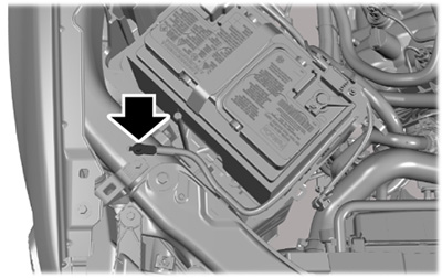Подключение пусковых кабелей Ford F-150