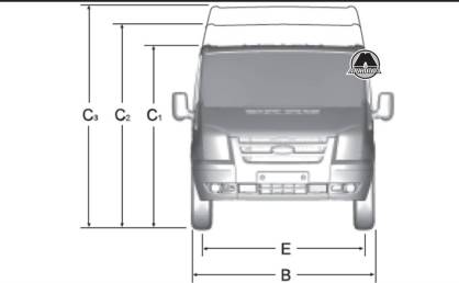 Размеры автомобиля Ford Transit