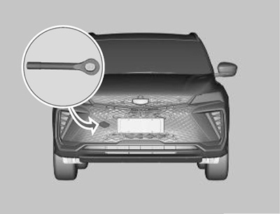 Установка буксировочной проушины Geely Coolray c 2022 года
