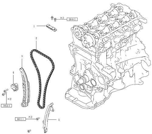 Цепь привода газораспределительного механизма Haval M6