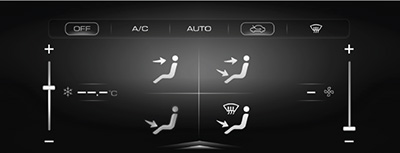 Интерфейс настроек системы климат-контроля Haval M6