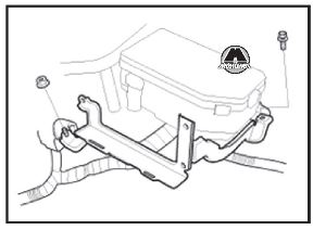 Снятие монтажной опоры коробки передач Honda CR-V
