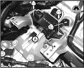 Снятие и установка монтажного кронштейна коробки передач Hyundai Creta
