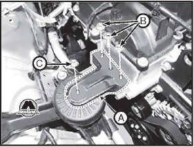 Снятие и установка монтажной опоры двигателя Hyundai Solaris
