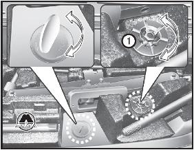 Извлечение и хранение запасной шины KIA Sorento