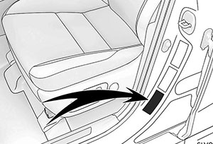 Извлечение аварийного ремонтного комплекта для проколотых шин Lexus NX с 2014 года