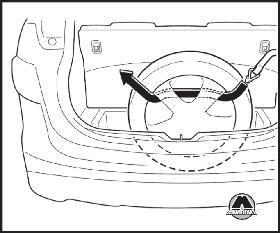 Установка запасного колеса Mazda 5