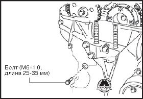 Снятие регулятора фаз газораспределения Mazda 5