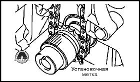 Установка цепи привода ГРМ Mitsubishi Colt