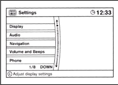 nissan tiida кнопка setting настройка