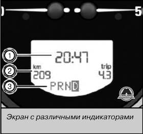 Цифровой индикатор на приборной панели SEAT Leon