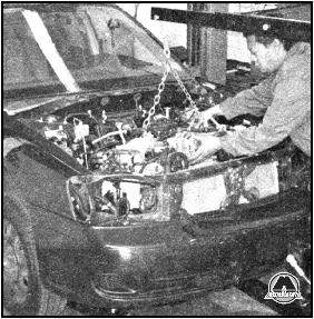 Установка двигателя Subaru Legacy