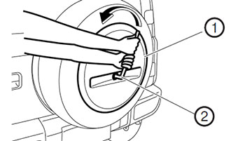 Подготовка инструмента и запасного колеса Suzuki Jimny с 2018 года