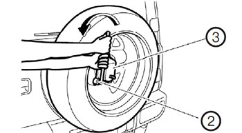 Подготовка инструмента и запасного колеса Suzuki Jimny с 2018 года