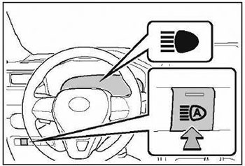 Подрулевой переключатель управления светом фар Toyota RAV4 с 2018 года