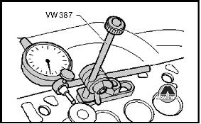 Проверка направляющих клапанов Volkswagen Caddy Polo